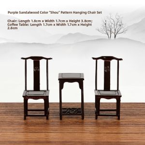 Chinese Style Furniture Indoor Sand Model Building Display Piece Traditional Purple Ebony Wood 1:25 Crab Kingdom