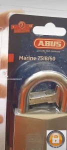 [Hỏa tốc HCM] Khóa dùng ngoài trời Chống Gỉ Sét ABUS Marine 75IB/60 - BH 5 NĂM