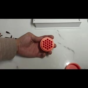 Cylindrical Honeycomb 19-Hole Drill Bit Storage Box - Suitable for 6.3mm Hex Shank 25mm Long Bits Home Improvem