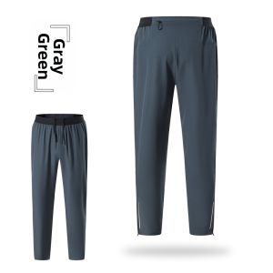 Spring Autumn Lightweight Quick Dry Breathable Pants with Zipper Loose
