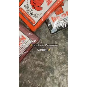 Pewarna Pakaian Tekstile Wantex: Pewarna Kain Jeans Hitam Pekat Biru Putih Warna Warni Cap Nilon Nylon