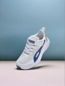 PUMA | Breathable Magic Tape Childrens Running Shoes