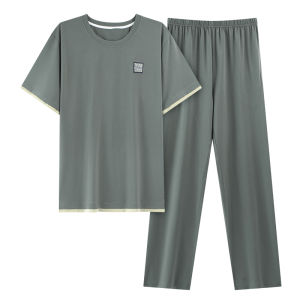 Bộ đồ ngủ nam MiiOW vải cotton tay ngắn quần dài rộng rãi