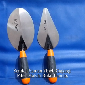 SENDOK SEMEN 7" 7IN 7INCH GAGANG FIBER MALVIN BULAT LANCIP