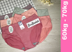 [ BRABRALAH ] (4 HELAI RM 11.9) Ladies panties lady underwear 60kg-70kg  #9227