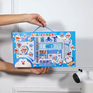 Túi Dụng Cụ Học Tập Cho Bé Hình Nhân Vật Doraemon Bao Gồm Đầy Đủ Đồ Dụng Học Tập Quà Tặng Trẻ Em Mẫu Giáo