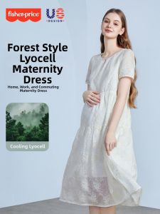 Fisher Price | Đầm Mang Thai Mùa Hè Voan Spun Rayon