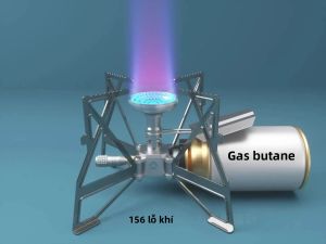 CAMPINGMOON XD-3-NE Bếp Gas Bướm Chống Gió Di Động Có Thể Gập Lại Hợp Kim Nhôm Cắm Trại Ngoài Trời Đi Bộ Đường Dài Nấu Ăn Phụ Kiện