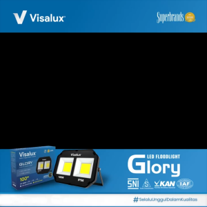 Visalux Flood Light Glory 600W - Lampu Sorot Cahaya Putih / Kuning (GLO-VFL55600)
