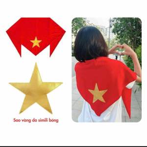 QC41 Khăn choàng cờ đỏ sao vàng