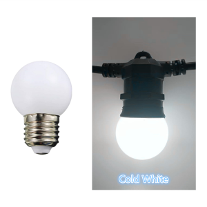 LED Colored Light Bulbs E27 Small Light Bulb G45 3W LED Bulb with PC Cover for Outdoor Party Bar Mood Decoration