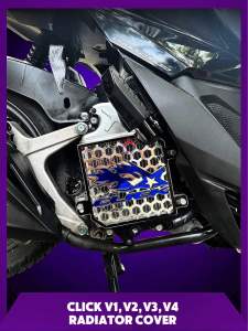 Honda Click V1/V2/V3/V4 Radiator Cover Indo Concept — Free Washers and Bolts | Plug and Play | Premium Look