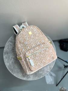 Balo thời trang di học hoạ tiết chữ màu cam QC size 32x38