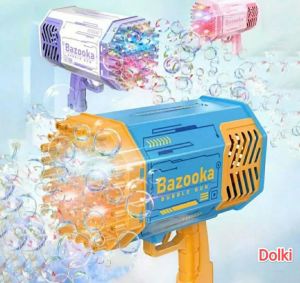 Pistol gelembung besar big bubble gun 69 holes bazooka mainan tembak balon air batrei cas