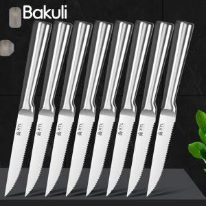Steak Knife Cutlery Set - Knife Fork and Spoon Set - Seiko Home Stainless Steel serrated steak cut - Kitchen Knife 4/6/8/pcs