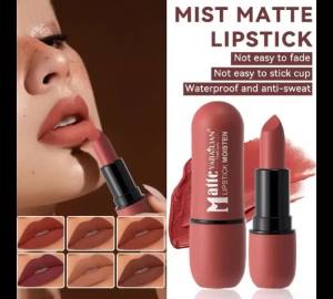 6Colors Lipstick Lip Liner Pen Multipurpose Powder Blusher Velvet Matte Waterproof Lip Contour Non Stick Cup Lip Rouge Makeup