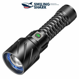 3-Mode Smiling Shark SD7012 Led Tchochlight 10000Lumens 26650USB Rechargeable Waterproof Zoomable Outdoor Camping Hiking Emergency Lighting