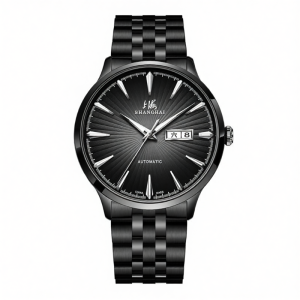 Shanghai | Automatic Mechanical Watch with Night Glow and Calendar Steel