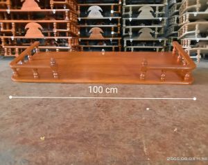 หิ้งพระไม้สักแท้ขนาด กว้าง100ซม(ทำสีลงเคลือบเงา)แข็งแรงทนทานน้ำหนักเบาเคลื่อนย้ายง่ายสินค้ามีพร้อมส่ง สินค้าพร้อมใช้งาน สินค้าเป็นงานไม้สักทองแท้