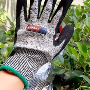 5 ฝ่ามือเคลือบยาง ถุงมือกันบาดระดับ KANTANA CUT5 ป้องกันลื่น ทัสกรีนหน้าจอ มือถือได้