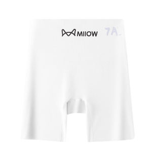 MiiOW | กางเกงขาสั้นกันแสงแดดแบบบางสบาย ๆ สำหรับฤดูร้อน กางเกงชั้นในแบบไร้ตะเข็บผ้าไหมน้ำแข็ง MiiOW กางเกงขาสั้นสีเนื้อสีกลาง
