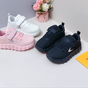 Fashion sneakers rubber shoes for kids girls braided running shoes  for kids 26-37