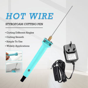 10/15/20cm Electric Foam Cutter Pen + UK Plug Adaptor Portable Styrofoam Cutting Tools Polystyrene Cutting Pen