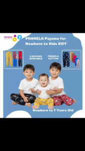 6 Pcs Single Pajama Sleepwear for Boy Newborn to Toddler Parnela Soft Cotton Sets Non Faded Prints 0 to 7 Years Old