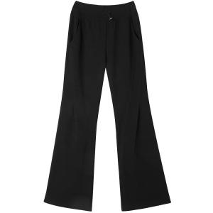 SOLWEIGE | SOLWEIGE B-Devotion Drawstring Split Womens Micro-flared Sport Sweatpants American Hot Girl Slant Cut Elastic Waist Pants