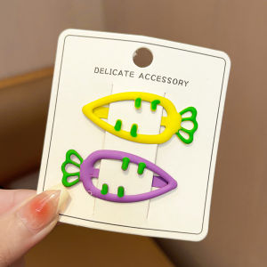 Non-damaging Carrot-shaped Baby Hair Clip