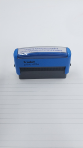 ตรายางหมึกในตัว ตรายาง trodat รุ่น 4916 ตรายางปั๊มชื่อบริษัท หรือคำทางการ ยางพาราแท้ (ทักแชทก่อนสั่งซื้อ)