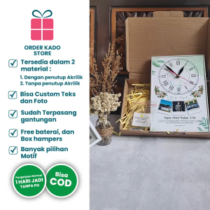 Kado Hadiah Teachers Day Hampres Jam Custom Untuk Kenang Kenangan Hari Guru Perempuan Laki-Laki T201 J2 3DAK