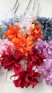 Bunga Dahlia Mignon Panjang X3 Artificial