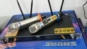 Micro không dây Shure UGX21- 4 anten TỰ NGẮT Hàng loại 1