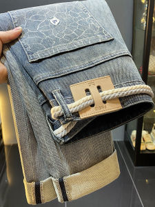 Quần Jeans Nam Ống Thẳng Ôm Vừa Vặn Phong Cách Mỹ Quần Thường Ngày Mùa Xuân Hàng Mới Về Cao Cấp Thương Hiệu Thời Trang