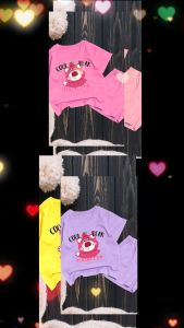 Bộ bé gái hình gấu dâu DAY cho bé gái siêu xinh cho bé 6-24kg.BGL36.