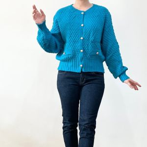 ●ECLAIRE● 003 Cardigan Kardigan Knit Rajut Lengan Panjang Longsleeves Polos Basic Kasual Casual Korea Mode Classy Modis Trendy Import H385