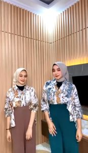 NAYLA SET CRINKEL SETELAN WANITA KEKINIAN ONE SET PREMIUM LD 110