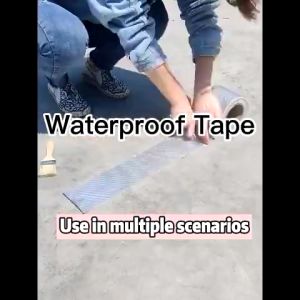 เทปอลูมิเนียมฟอยล์บิวทิลกันน้ำ / เทปบิวทิลซีลแลนท์ซ่อมแซม / เทปซ่อมแซมรอยร้าวในท่อน้ำบนหลังคา / เทปกันรั่วซึมหลังคาแบบมีกาวติดแน่น / เทปกันรั่วซึมหลังคา / เทปซีลแลนท์หลังคาแบบมีรอยร้าวบนผนัง