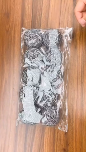 สแตนเลส DEUKIO ราคาถูก ฝอยสแตนเลสทำความสะอาดเครื่องมือทำความสะอาดห้องครัวสำหรับหม้อและจาน