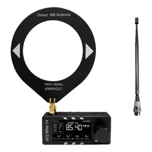 Metal/Plastic Case AMNVOLT V4 ATS MINI SI4732 DSP Radio FM AM SSB LSB USB All Band Pocket Radios for Walking Hiking Camping