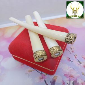 once pipa tulang sapi variasi alpaka oval premium D24