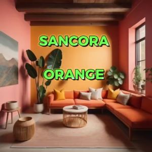 SINAR SANCORA I PEARL 1 LITER INTERIOR SHEEN WALL PAINT ENERGETIC ORANGE / CAT DINDING DALAM RUMAH  KILAT OREN