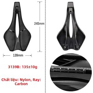 Yên Xe Đạp Carbon In 3D Lead Foot Siêu Nhẹ Thiết Kế Rỗng Thoải Mái Thoáng Khí Dành Cho Nam/nữ Xe Đường trường/MTB