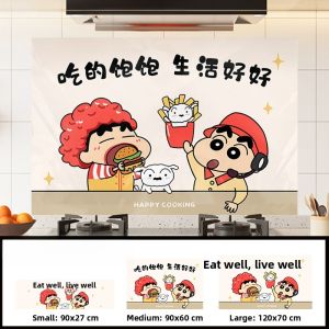High Temperature Resistant Kitchen Stickers Protecting Film for Oil Smoke Stove Top Decorative Wall Decals PVC Material