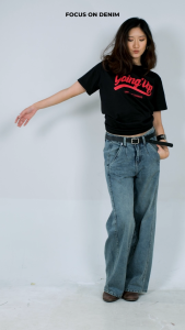 FOD Kaos Wanita Going Up Black 12149F4BK