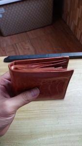 Very Cool And Pretty Ostrich leg Bi-Fold Wallet
