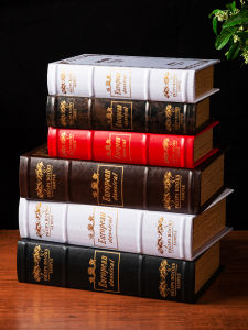 Retro European Style Decorative Fake Books Storage Gift Box Props for Sales Office Show Windows Bookshelf Decorations