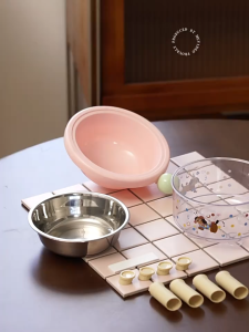 SKISOPGO Pet Feeding Bowl Cat Neck Protection Bowl Detachable Design High Leg Elevated Bowl 猫碗