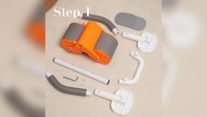 ABS Roller Multi-function 2-in-1 Elbow Support Abdominal Wheel AB For Body Fitness Core Strength Training